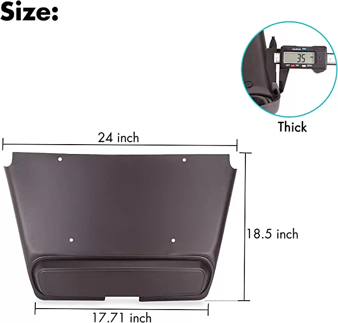 10L0L Golf Cart Front Shield - Fits EZGO TXT, Replaces 27166G04