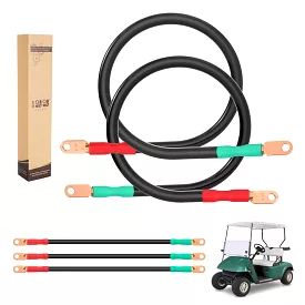 4 Gauge Golf Cart Battery Cables for EZGO RXV & Club Car Precedent - 10L0L