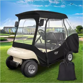 4 Passenger Golf Cart Enclosures with Doors: 10L0L Waterproof Driving Cover for Club Car DS