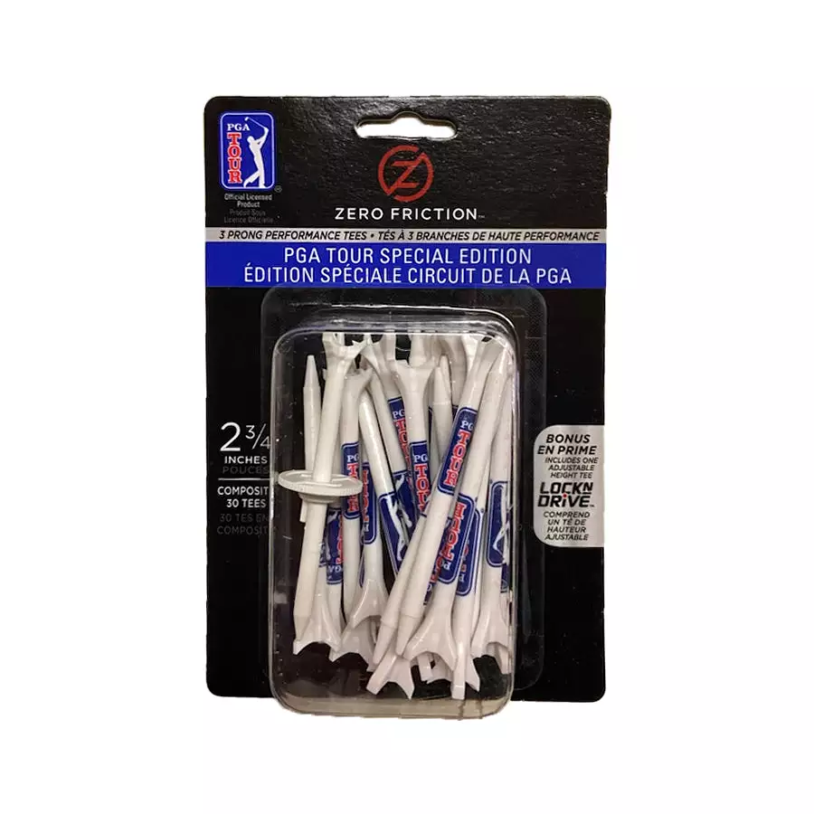 90 Zero Friction PGA Tour 2-3/4 Golf Tees