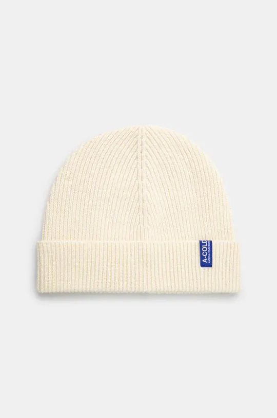 A-COLD-WALL* wool beanie Ribbed Structure Beanie beige color ACWUA207