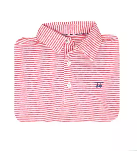 Albatross Polo - Heather State Red / White