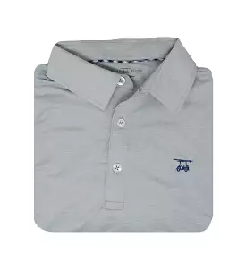 Albatross Polo- Heather Light Grey