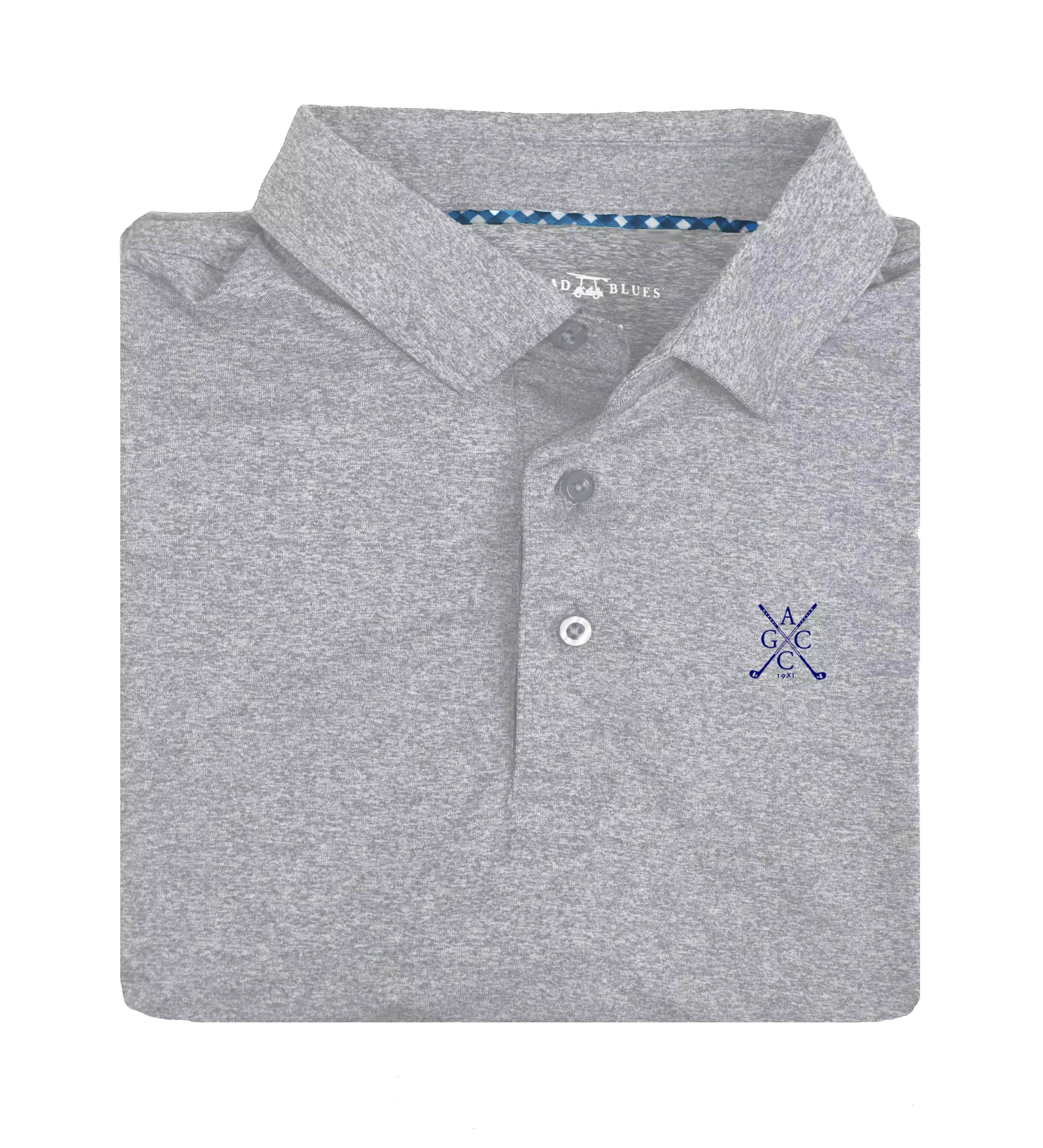 Ames CC - Albatross Polo- Heather Monument Grey