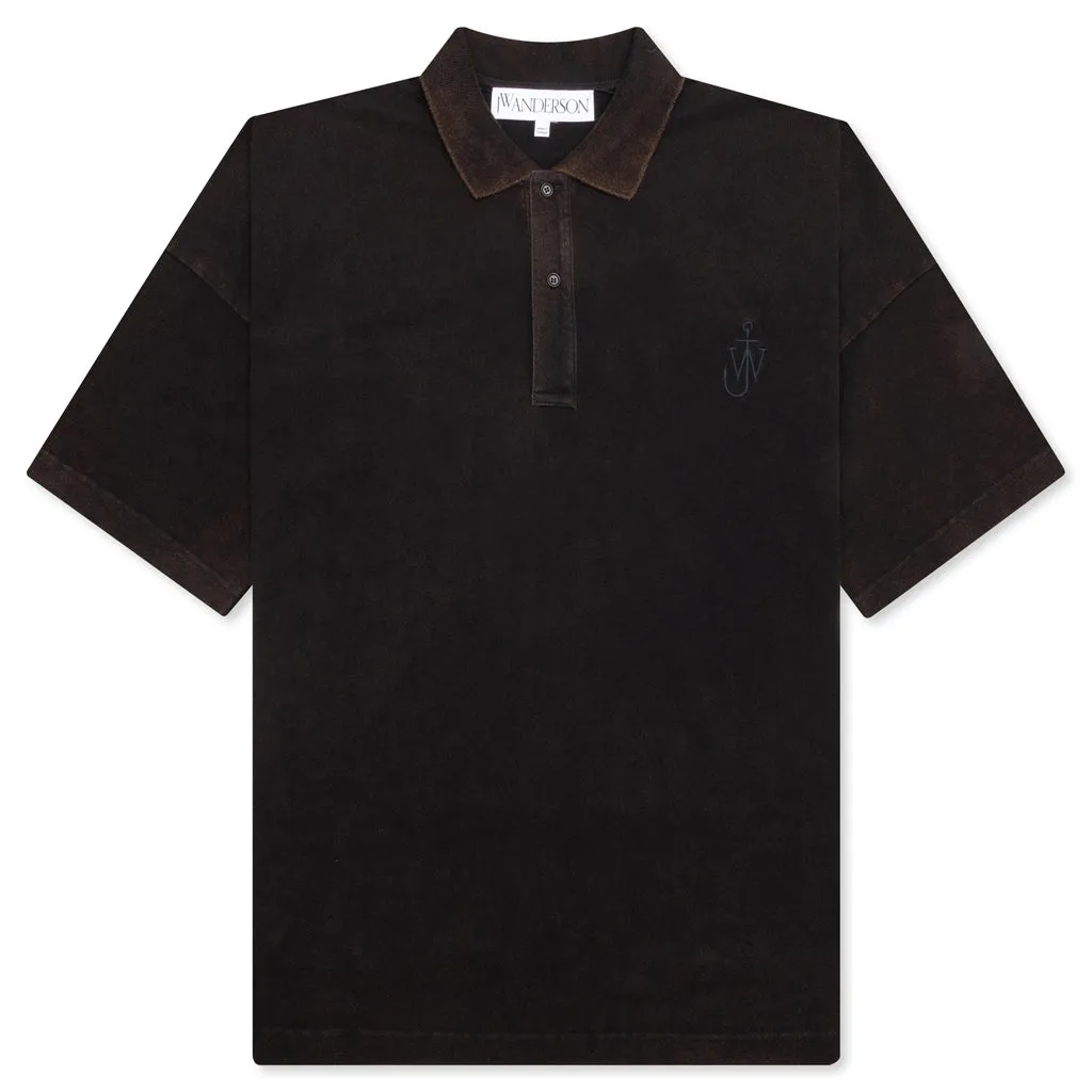 Anchor Short Sleeve Polo Shirt - Brown