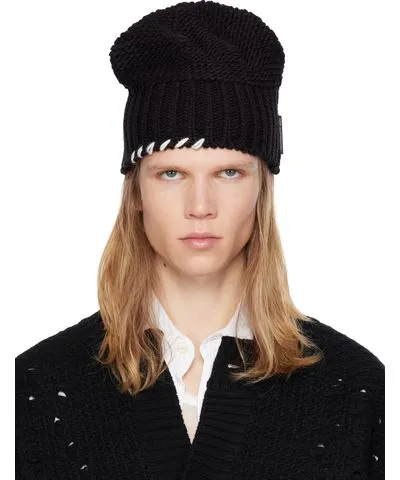 Andersson Bell Black Milano Wool Beanie