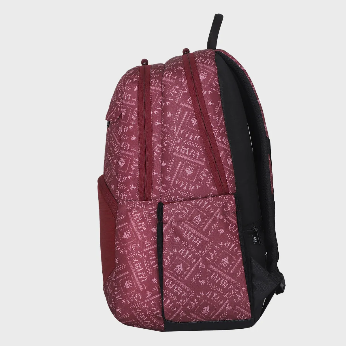 Arctic Fox Warli Tawny Port Laptop Backpack