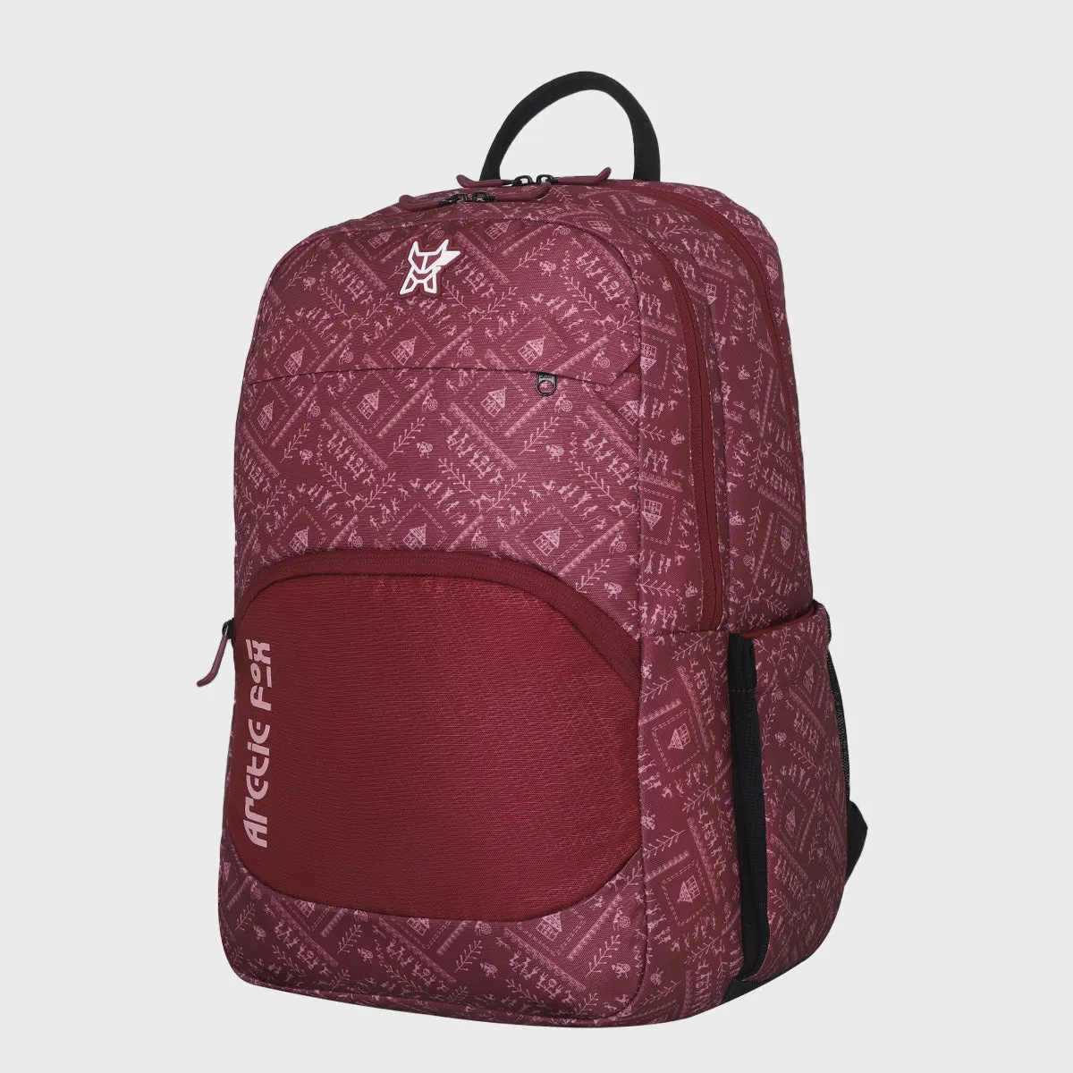 Arctic Fox Warli Tawny Port Laptop Backpack