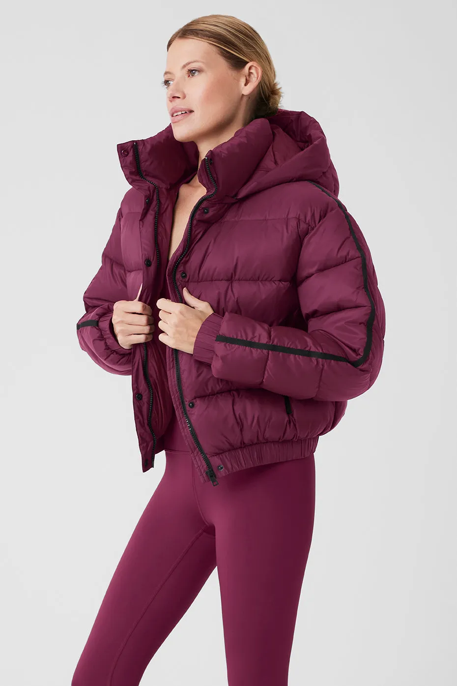 Aspen Love Puffer Jacket - Wild Berry