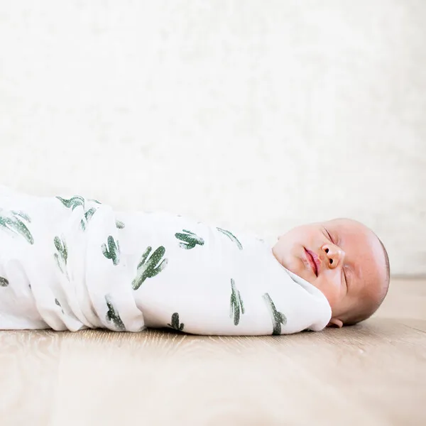 Bebe Au Lait Swaddle Blankets, Saguaro + Dottie