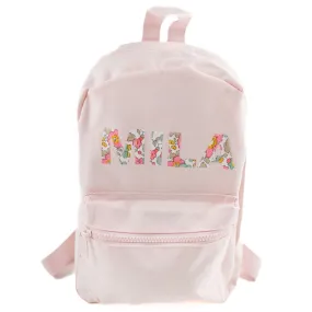 Betsy Light Pink Liberty of London Name Small Backpack - Pink