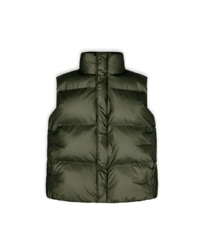 Boxy Puffer Vest Evergreen | Rains | Watch Wear