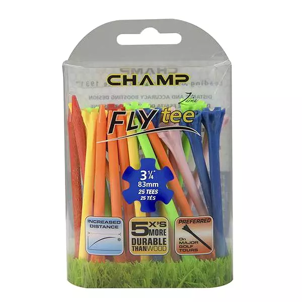 Champ Fly Tees 3.25 Plastic Golf Tees