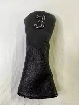 Classic All Black Fairway Wood Headcover