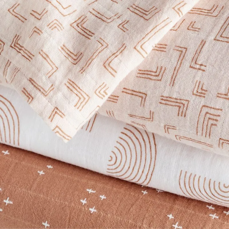 Crate&Barrel Modern Organic Baby Swaddle Blankets