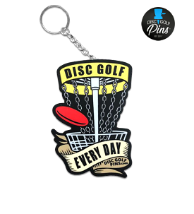 Disc Golf Every Day Keychain