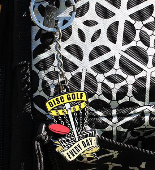 Disc Golf Every Day Keychain