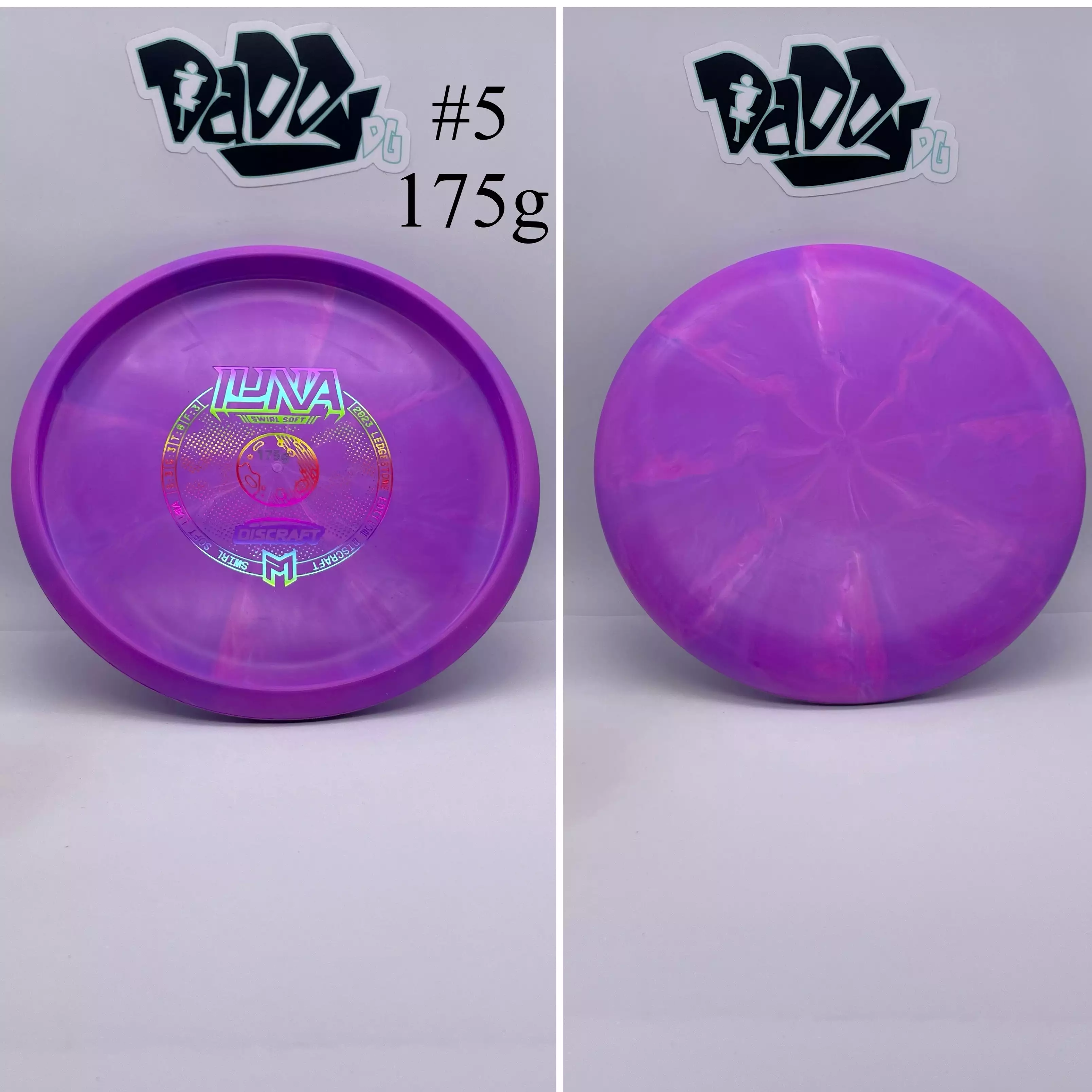 Discraft Swirl Soft Luna 2023 Ledgestone Putt & Approach