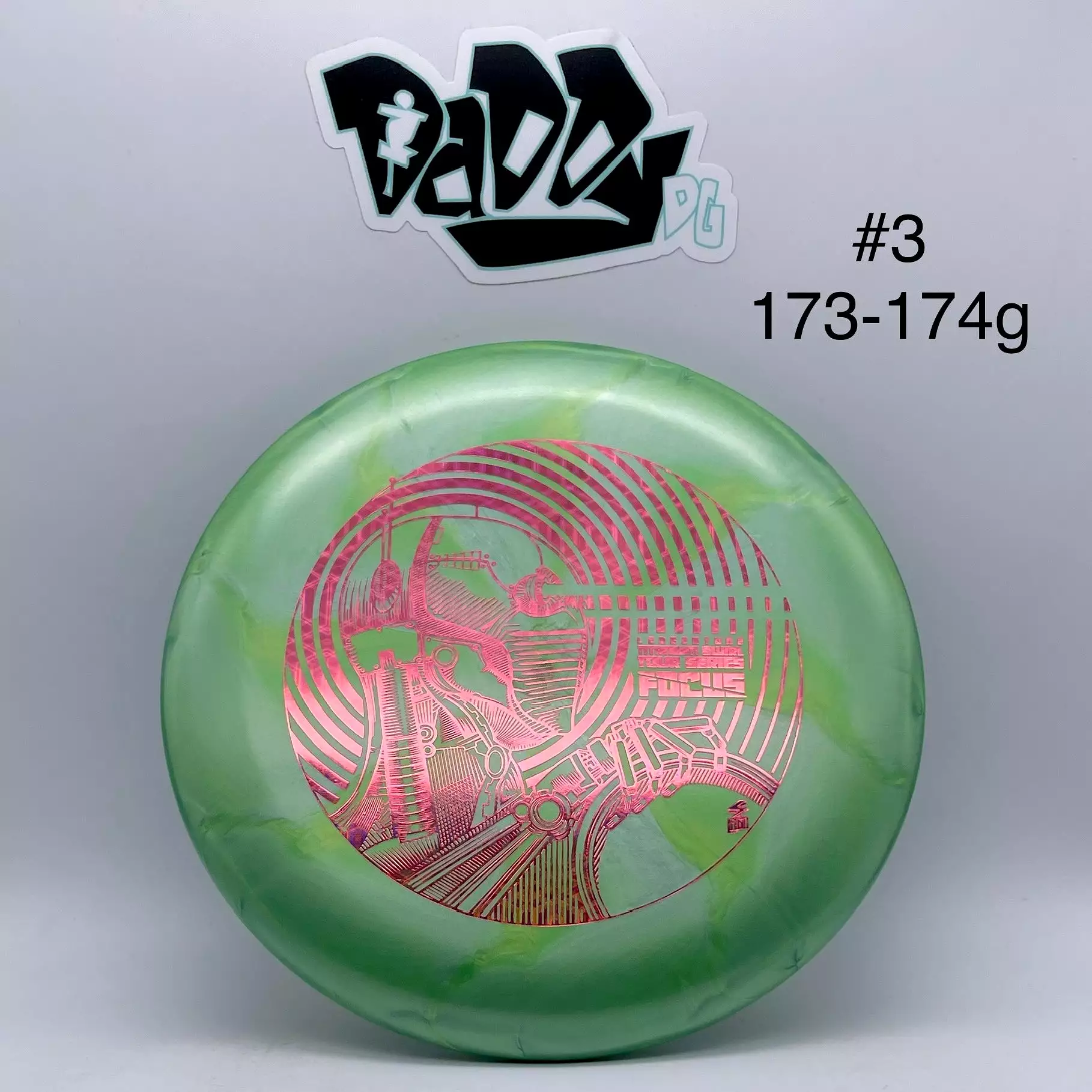 Discraft Ti Swirl Focus 2022 Ledgestone Stamped Putt & Approach