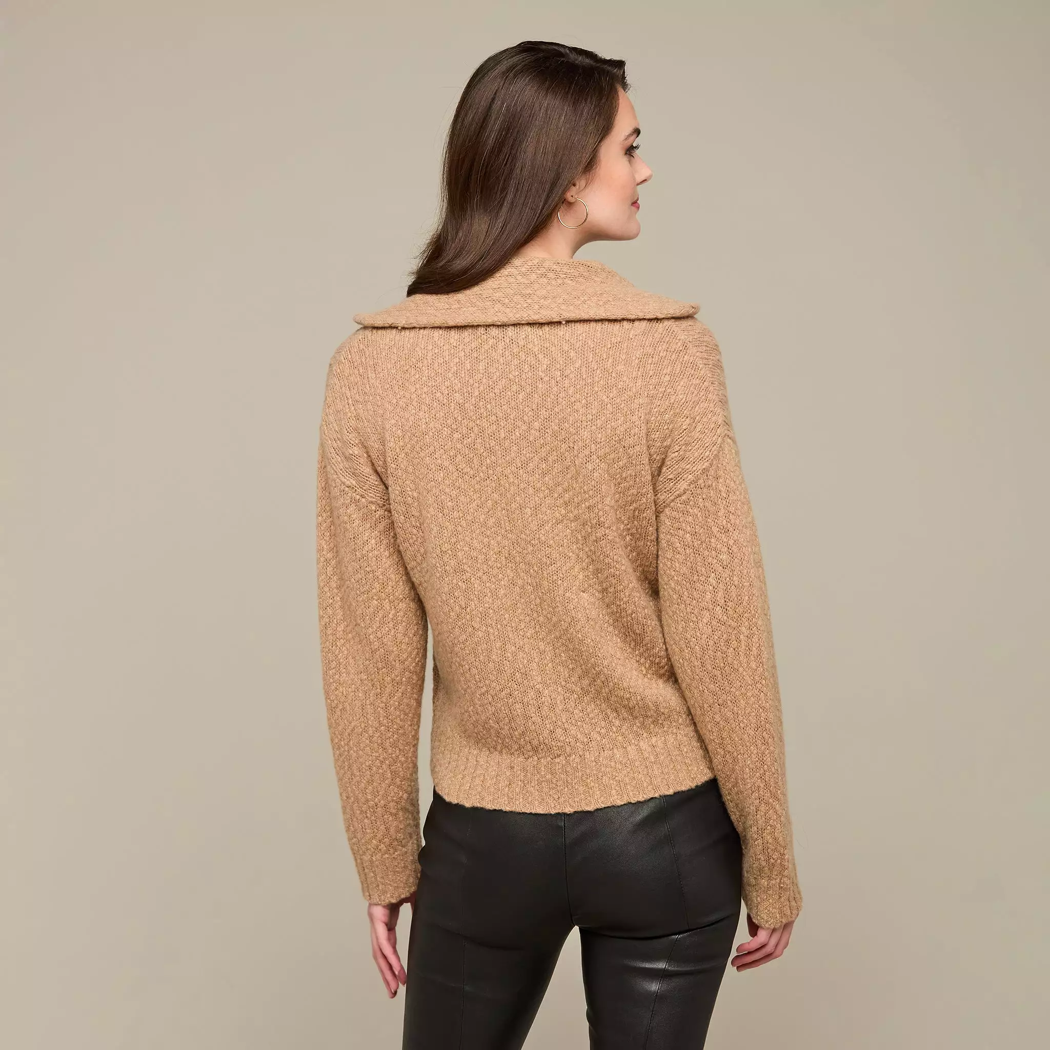 Evelyn Polo Sweater :: Sand