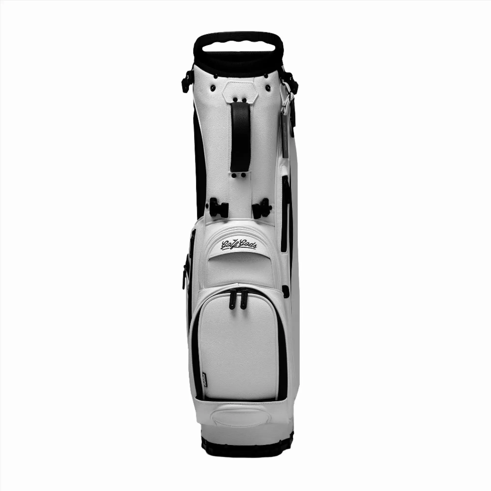 Fairway Leather Golf Stand Bag - White