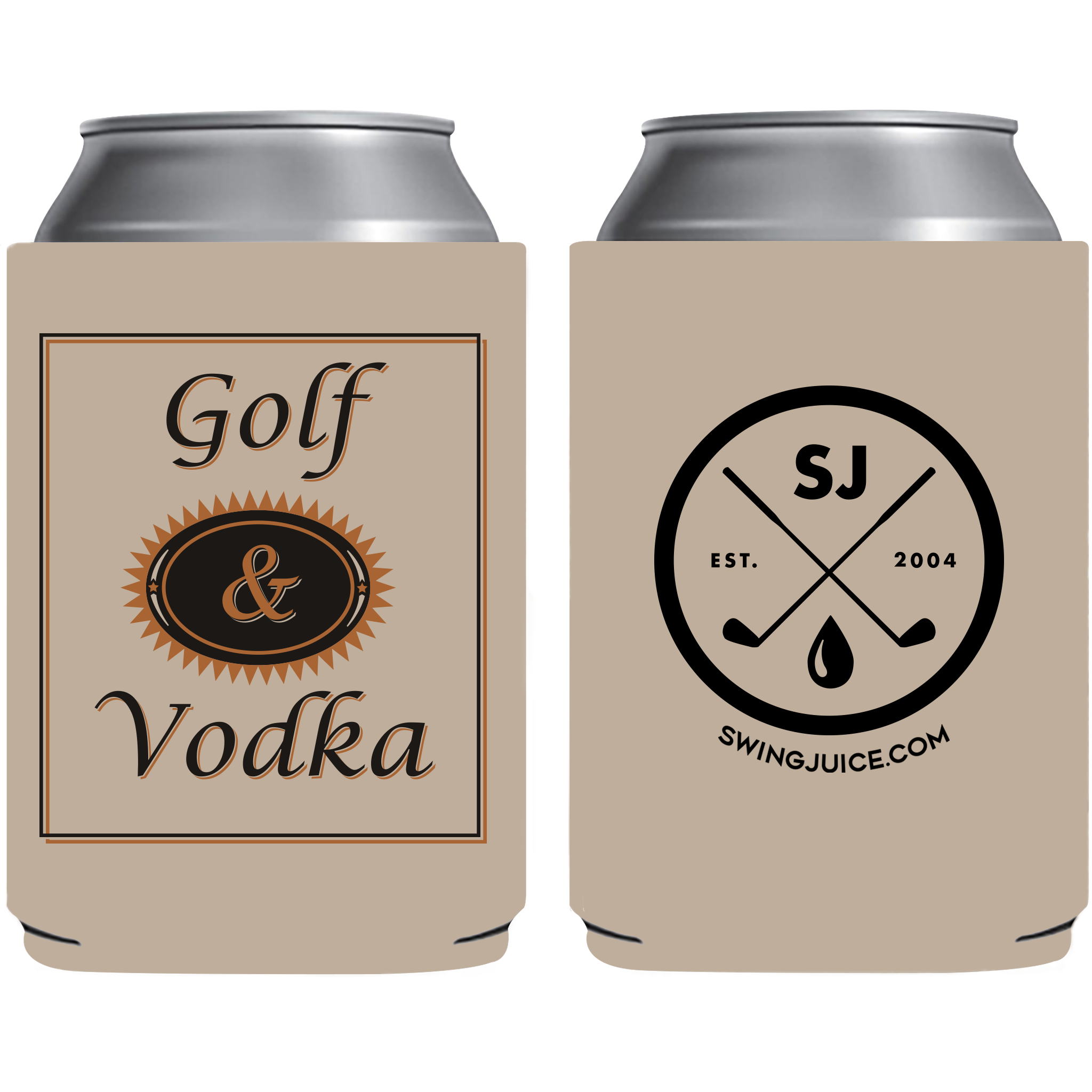 Golf & Craft Vodka Koozie Tan O/S