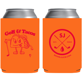 Golf & Tacos Koozie Orange O/S