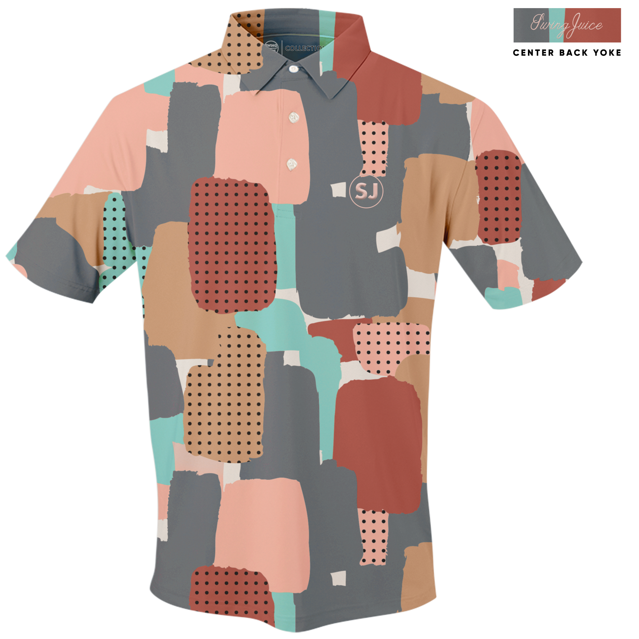 Golf Abstract Camo Men's Polo