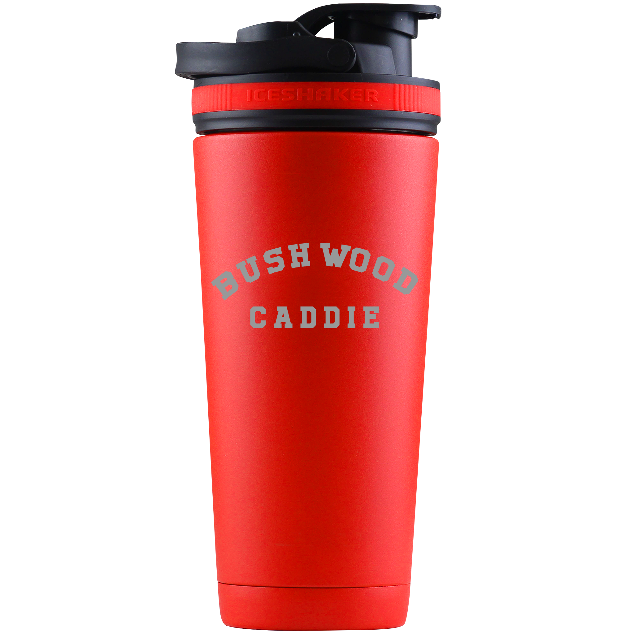 Golf Bushwood Caddie Ice Shaker Bottle Red 26 oz.