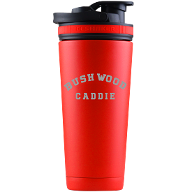 Golf Bushwood Caddie Ice Shaker Bottle Red 26 oz.