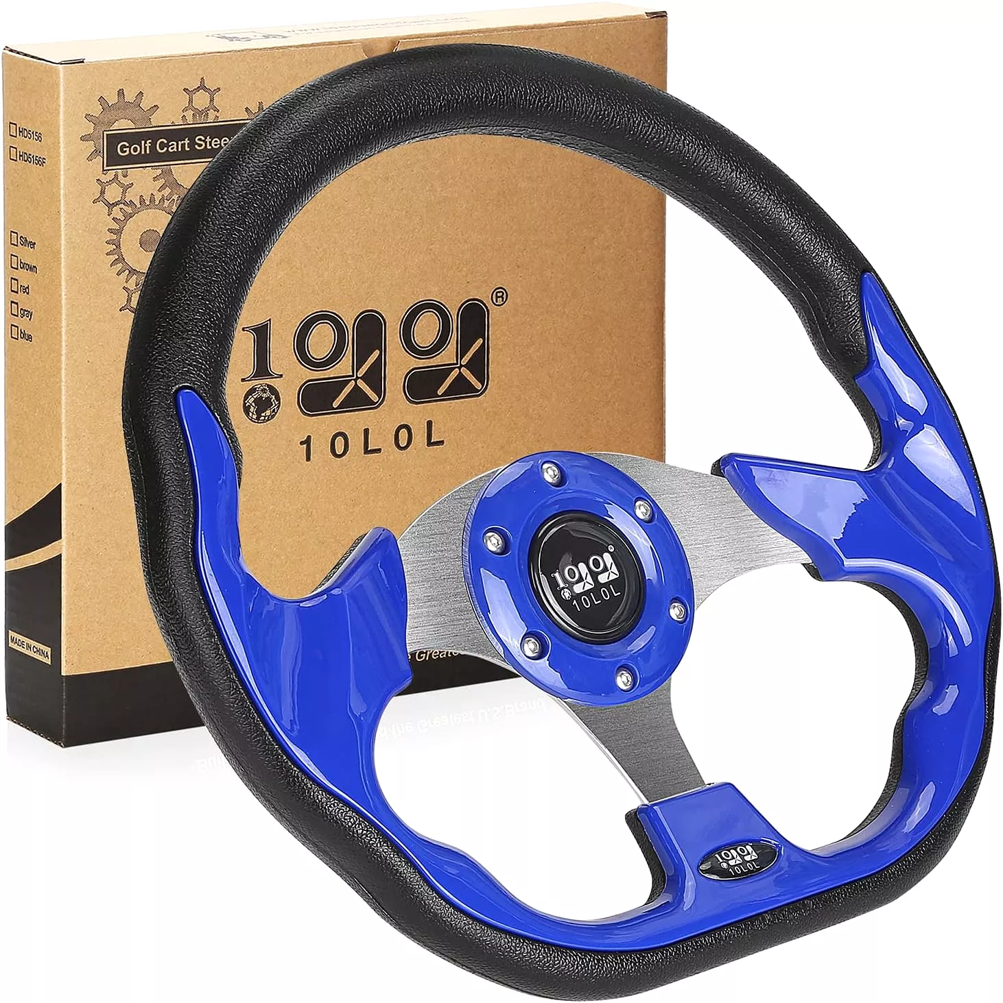 Golf Car Steering Wheel Suitable for EZGO Yamaha Club Car Various Models - 10L0L