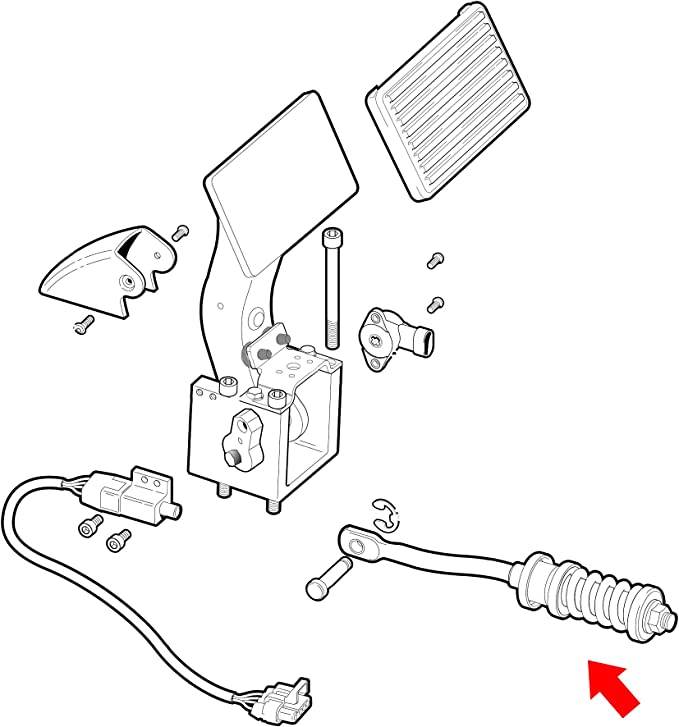 Golf Cart Brake Pedal Return Spring for EZGO RXV Electric 2008-up - 10L0L