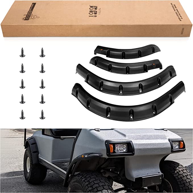 Golf Cart Fender Flares for EZGO TXT RXV/Club Car DS Precedent/Yamaha G29 - 10L0L