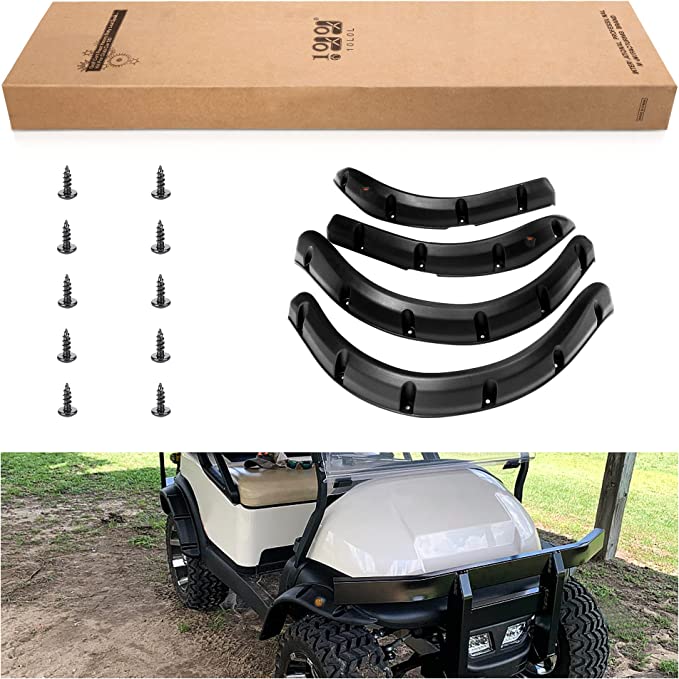 Golf Cart Fender Flares for EZGO TXT RXV/Club Car DS Precedent/Yamaha G29 - 10L0L