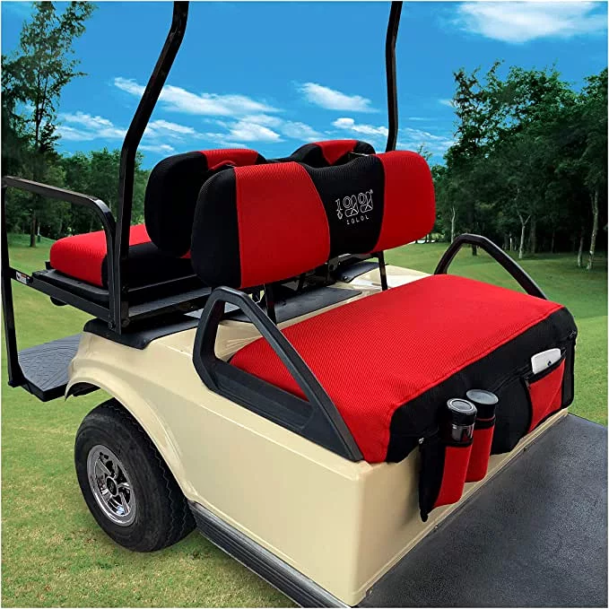 Golf Cart for EZGO TXT RXV & Club Car DS Golf Cart Seat Cover with removable pockets - 10L0L