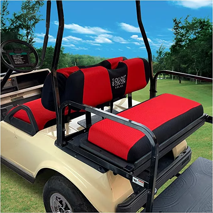 Golf Cart for EZGO TXT RXV & Club Car DS Golf Cart Seat Cover with removable pockets - 10L0L