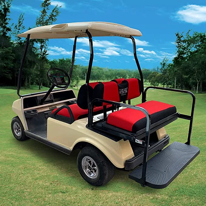 Golf Cart for EZGO TXT RXV & Club Car DS Golf Cart Seat Cover with removable pockets - 10L0L