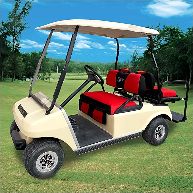 Golf Cart for EZGO TXT RXV & Club Car DS Golf Cart Seat Cover with removable pockets - 10L0L