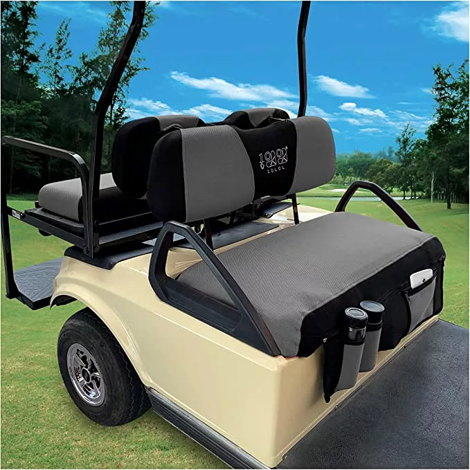 Golf Cart for EZGO TXT RXV & Club Car DS Golf Cart Seat Cover with removable pockets - 10L0L