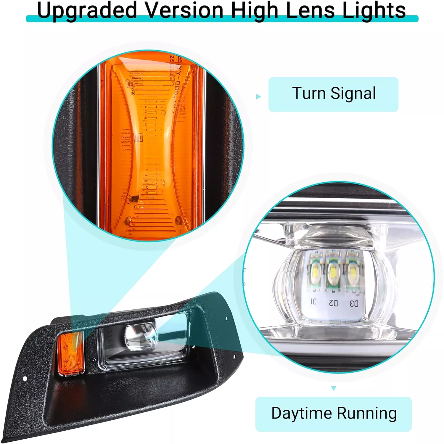 Golf Cart Lighting Ideas for EZGO TXT Light Kit | LED Golf Cart Lights - 10L0L