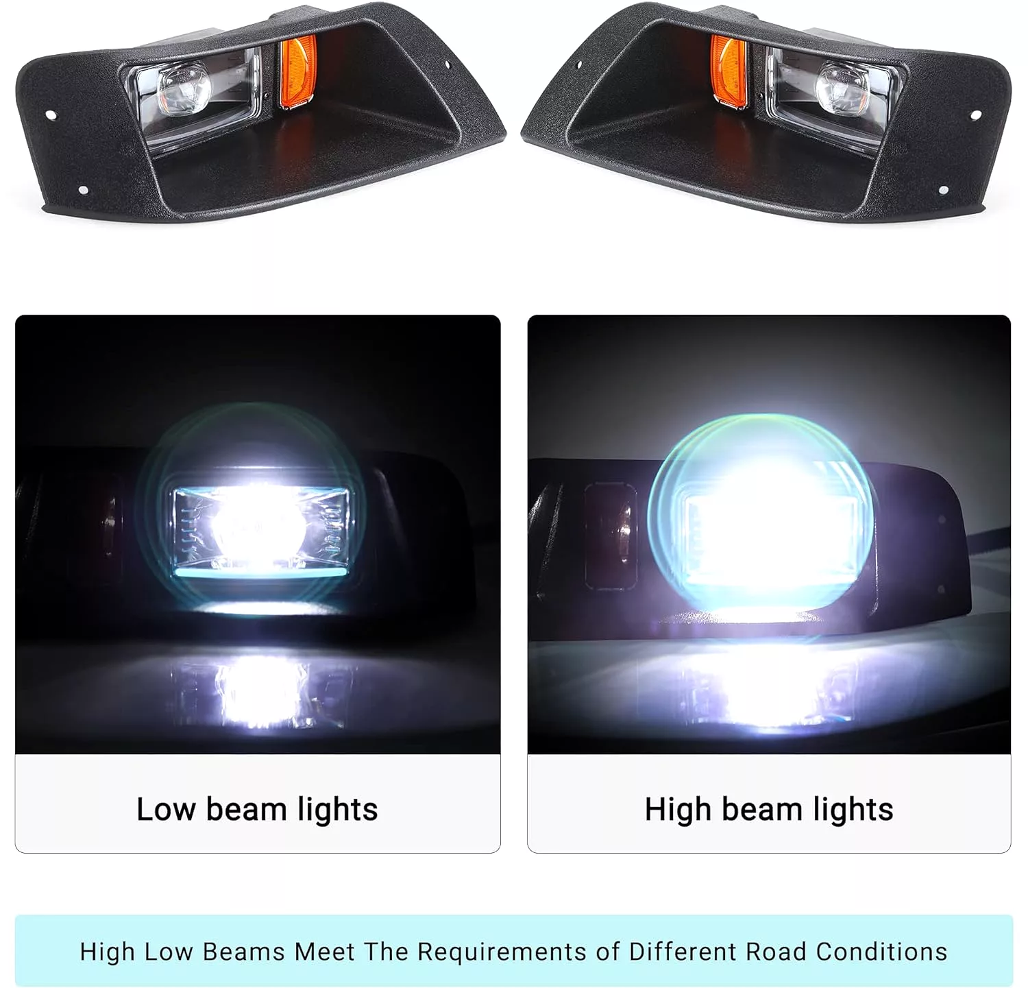 Golf Cart Lighting Ideas for EZGO TXT Light Kit | LED Golf Cart Lights - 10L0L