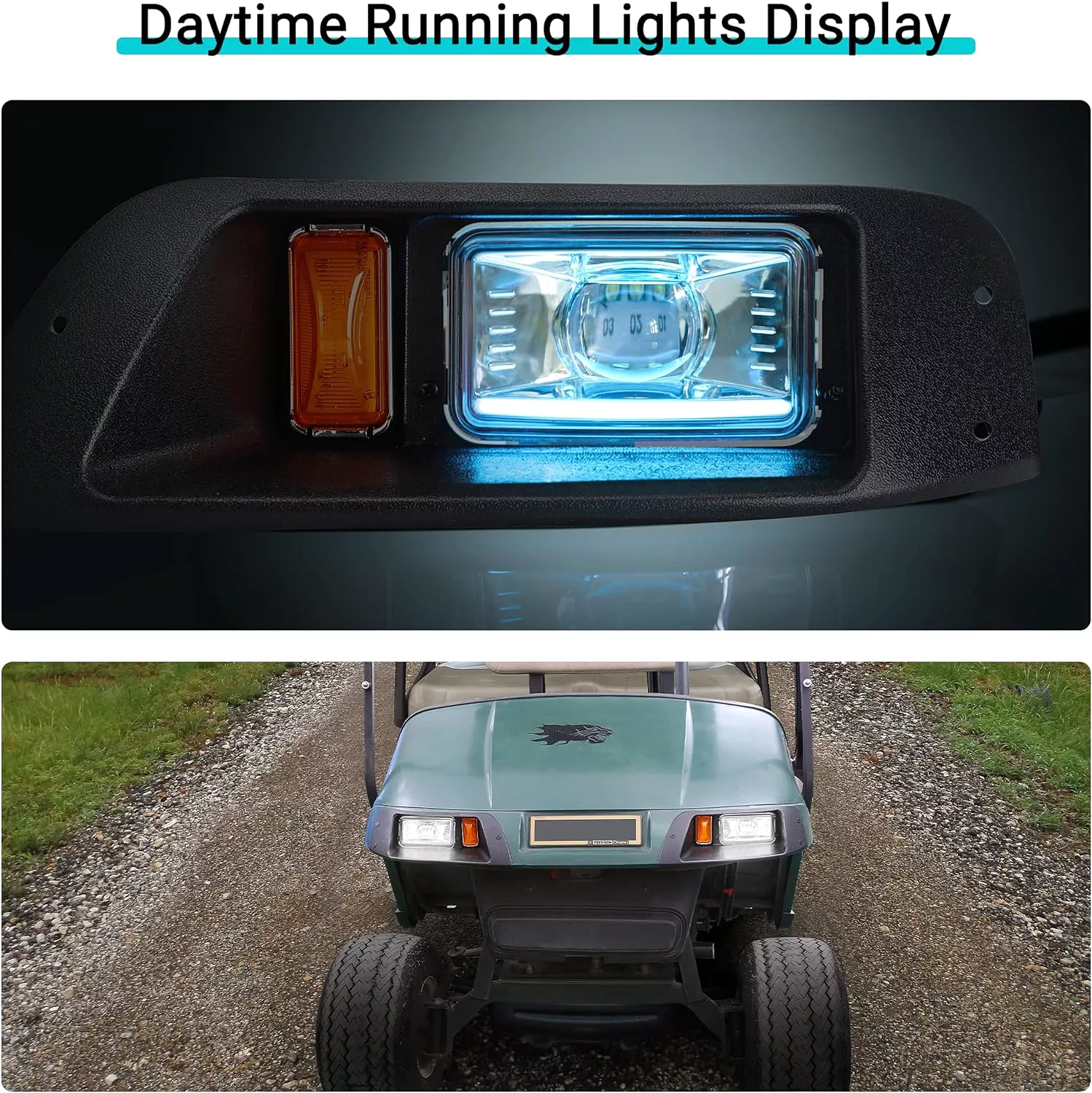 Golf Cart Lighting Ideas for EZGO TXT Light Kit | LED Golf Cart Lights - 10L0L