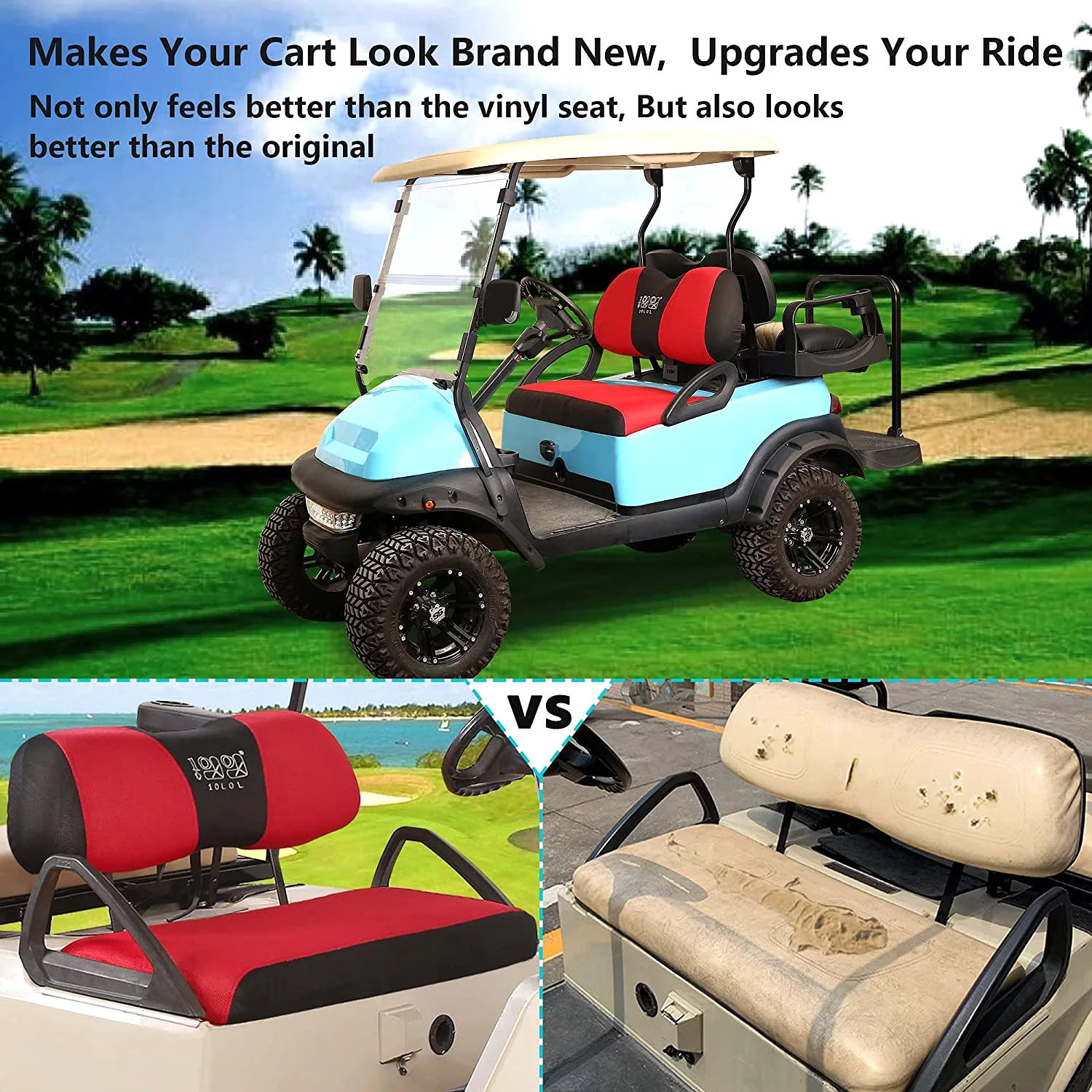 Golf Cart Seat Covers for Club Car Precedent and Yamaha : Protect and Customize Your Ride