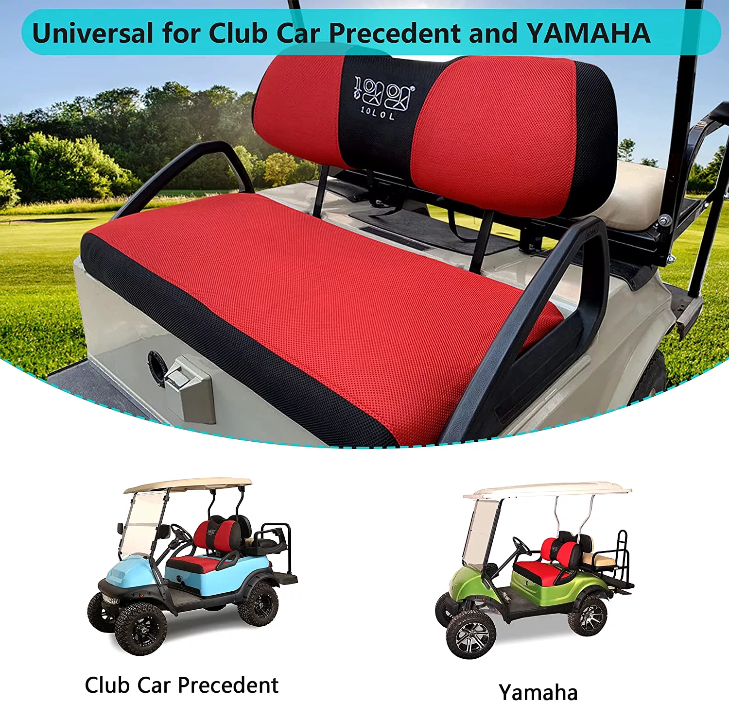 Golf Cart Seat Covers for Club Car Precedent and Yamaha : Protect and Customize Your Ride