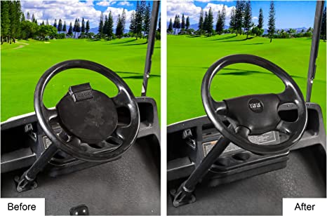 Golf Cart Steering Wheel Cover High Quality Anti-Slip Silicone for EZ GO - 10L0L