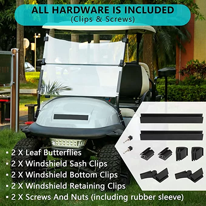 Golf Cart Windshield for Club Car Precedent Gas or Electric - 10L0L