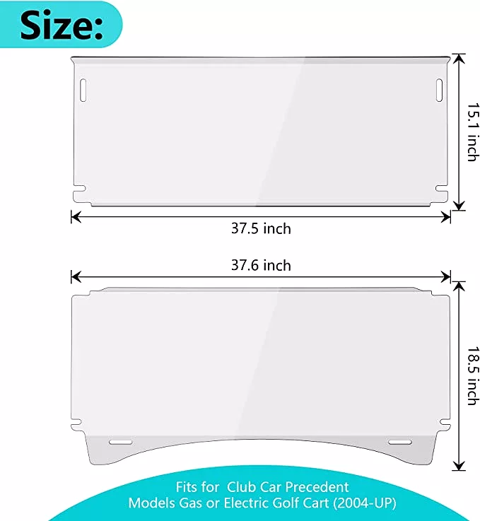 Golf Cart Windshield for Club Car Precedent Gas or Electric - 10L0L