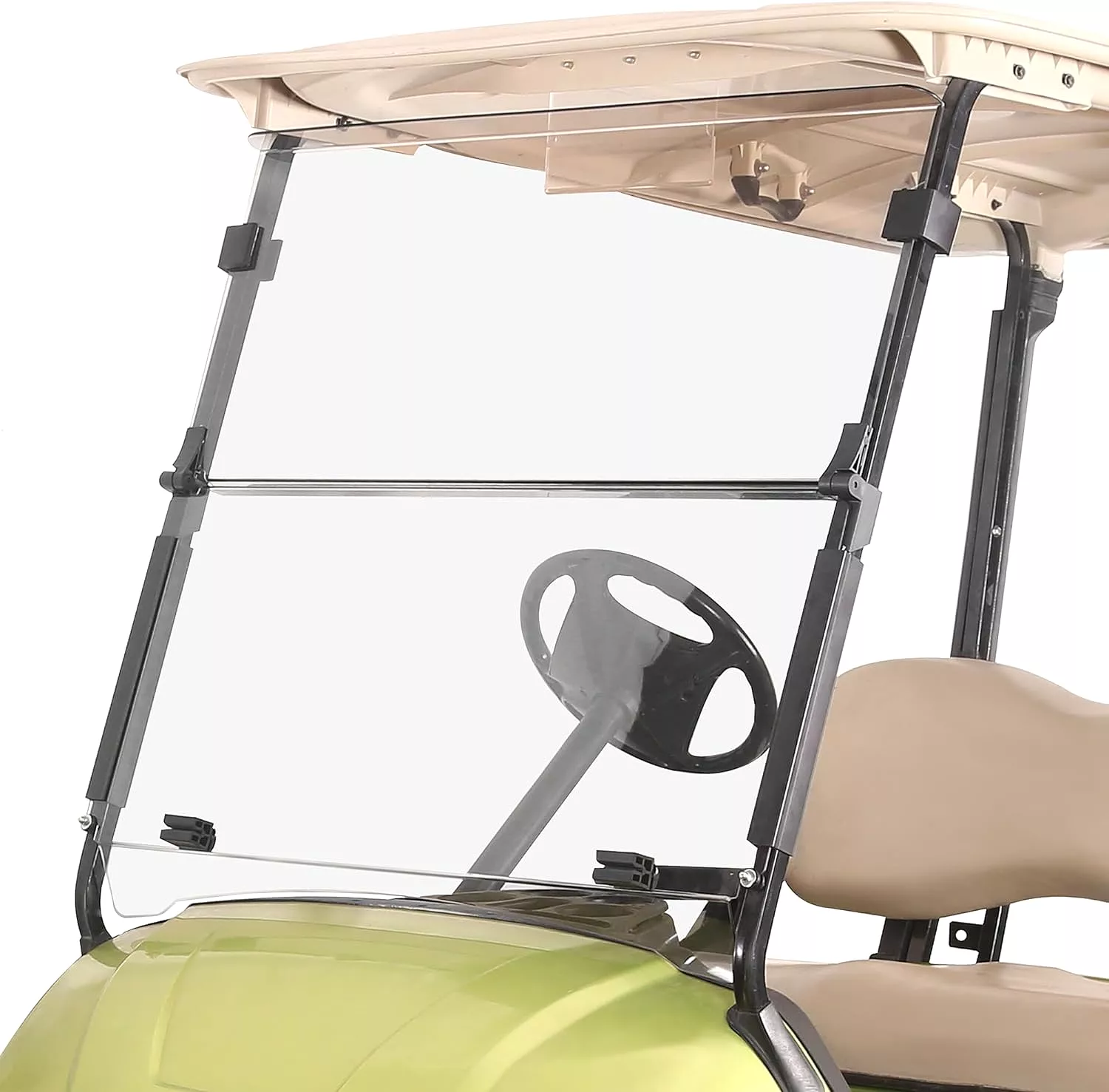 Golf Cart Windshield Transparent Foldable for G29 2007-2016 Yamaha- 10L0L