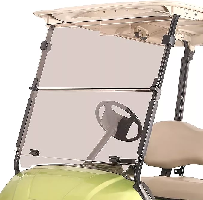 Golf Cart Windshield Transparent Foldable for G29 2007-2016 Yamaha- 10L0L