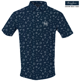 Golf Memphis Geometric Men's Polo